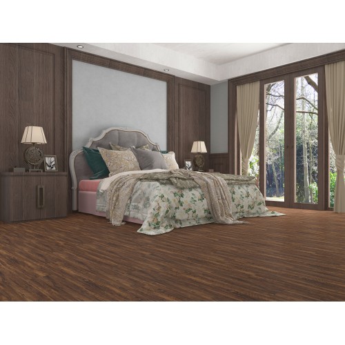 Luxury Vinyl Click-Lock Flooring - Mulled Oak